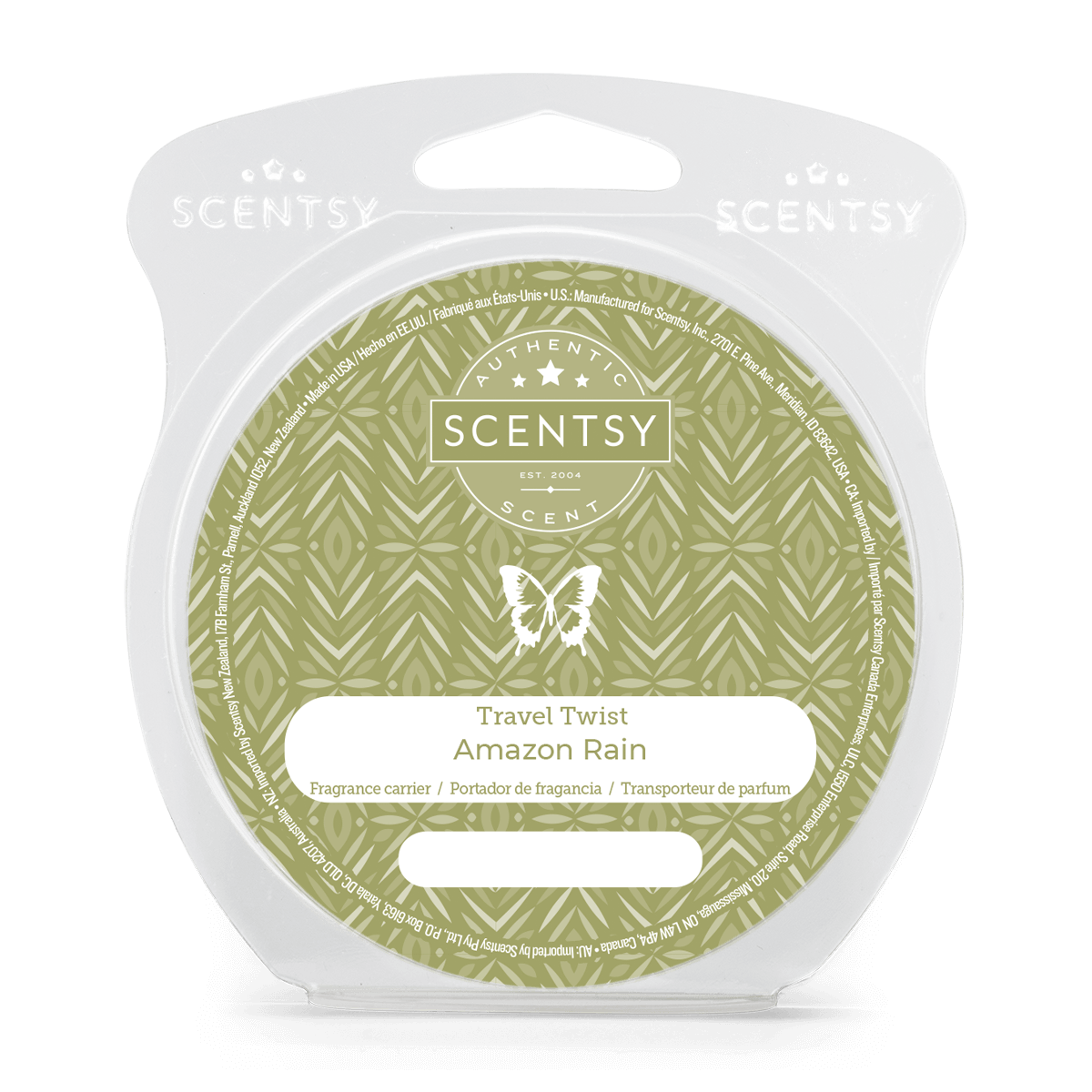 Scentsy Amazon Rain Travel Twist Home Fragrance Biz USA