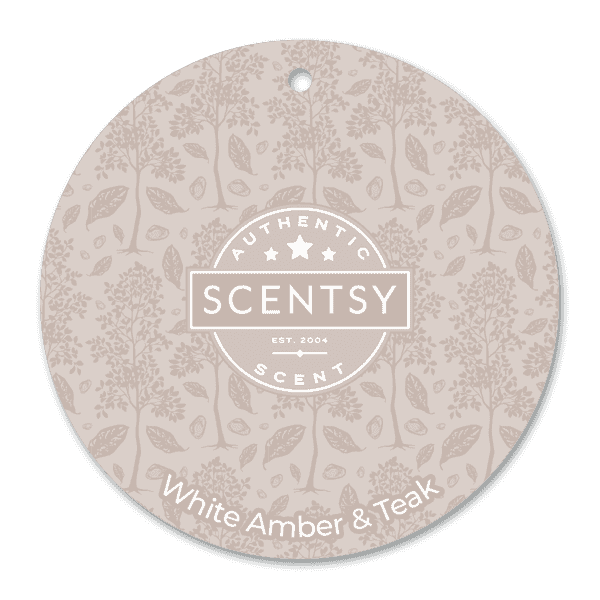 Picture of Scentsy White Amber & Teak Scent Circle