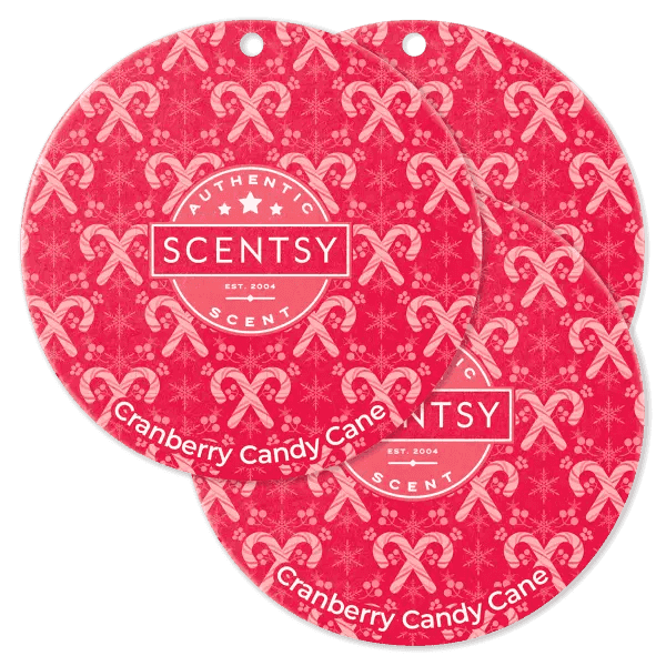 Cranberry Candy Cane Scent Circle 3-Pack