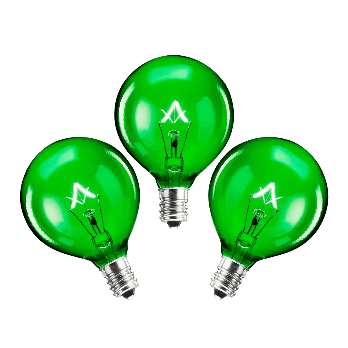 25 Watt Light Bulbs - 3 Pack – Green