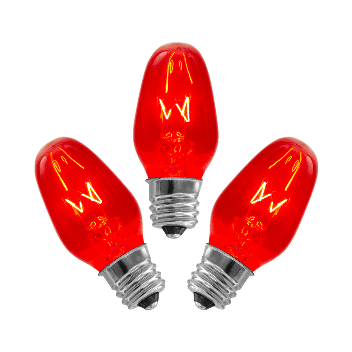 15 Watt Light Bulbs - 3 Pack – Red