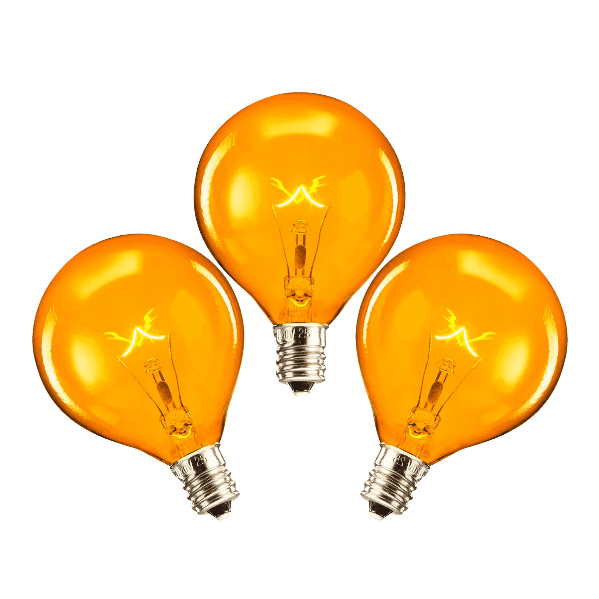 25 Watt Light Bulbs - 3 Pack – Orange