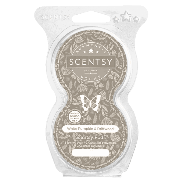 White Pumpkin & Driftwood Scentsy Pod Twin Pack