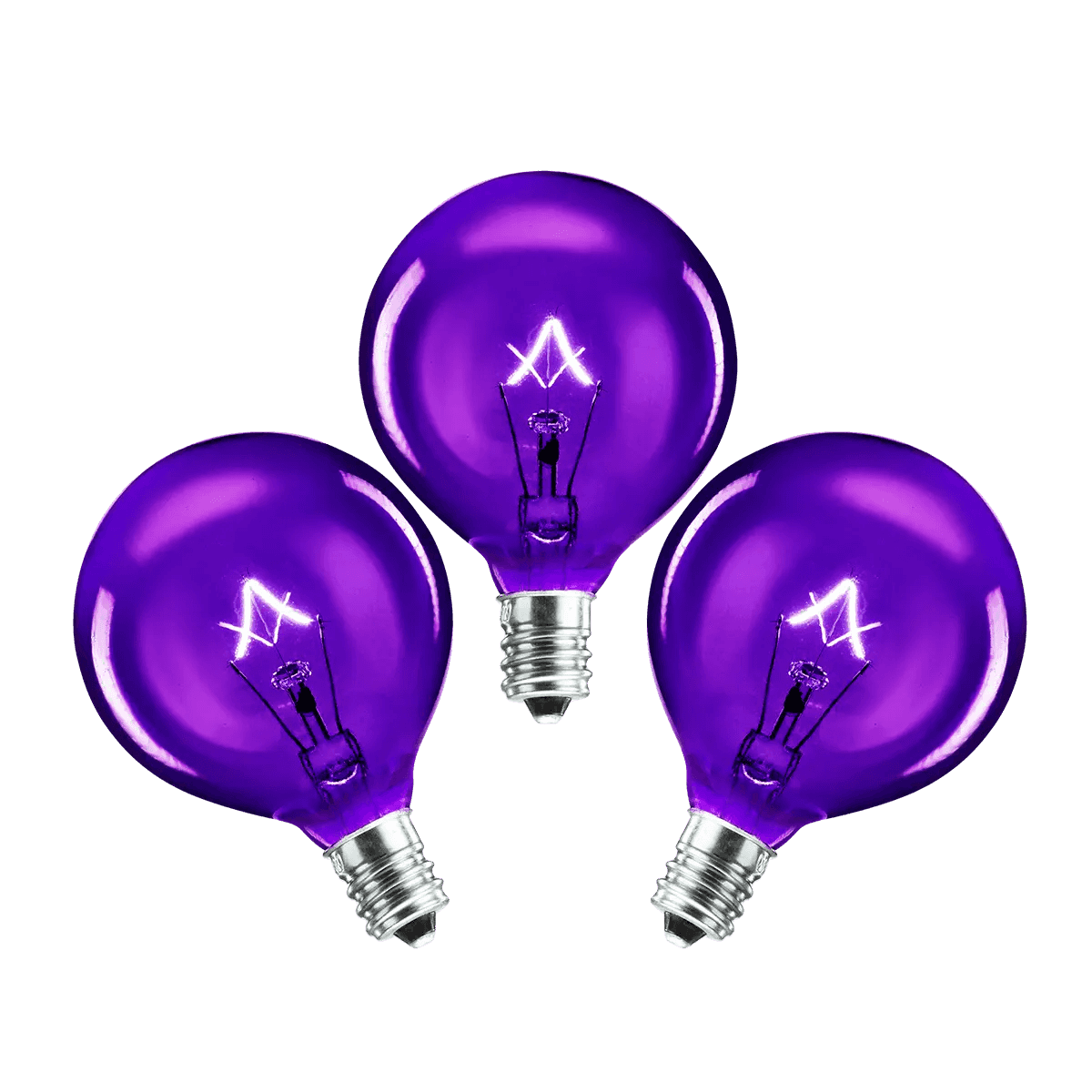 25 Watt Light Bulbs - 3 Pack – Purple