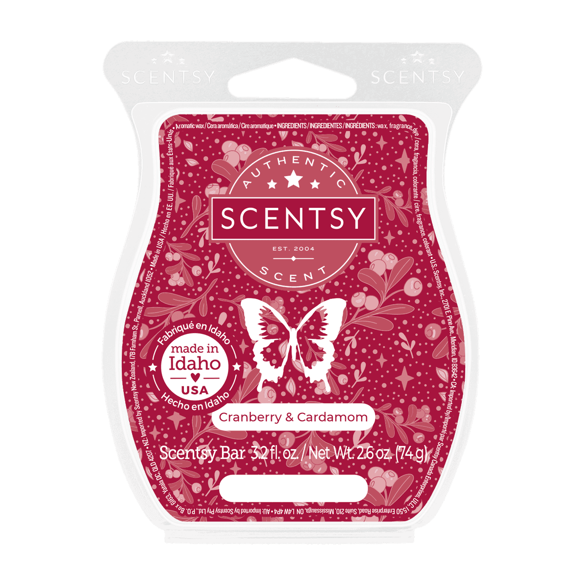 Cranberry & Cardamom Scentsy Bar