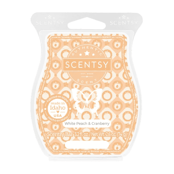 White Peach & Cranberry Scentsy Bar